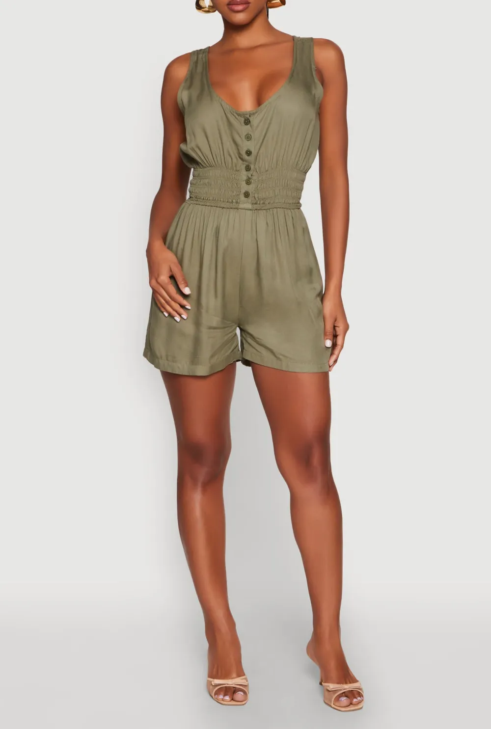 Sleeveless Round Neck Jumpsuit