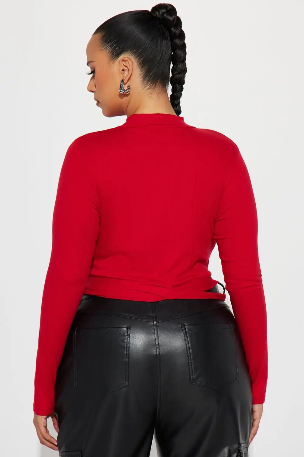 Perfect Timing Crop Top - Red