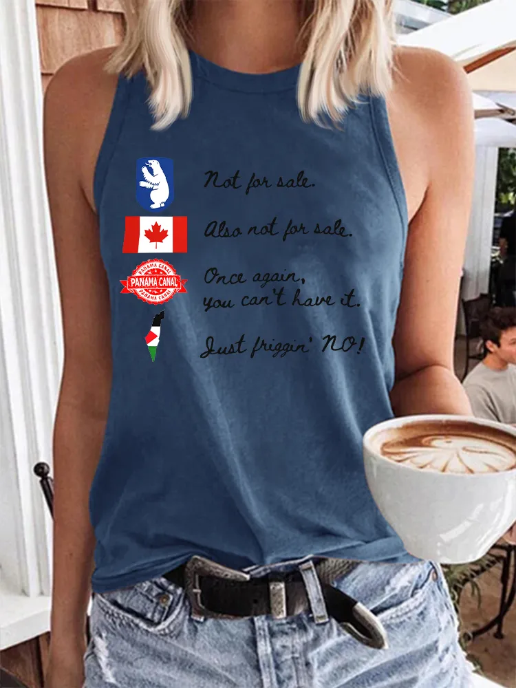 Women's Not For Sale Also Not For Sale Once Again You Can'T Have It Crew Neck Vest