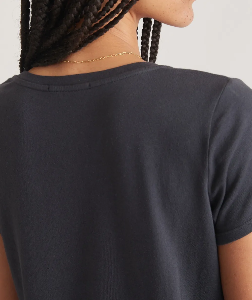 Short Sleeve V-Neck Plain Shirt