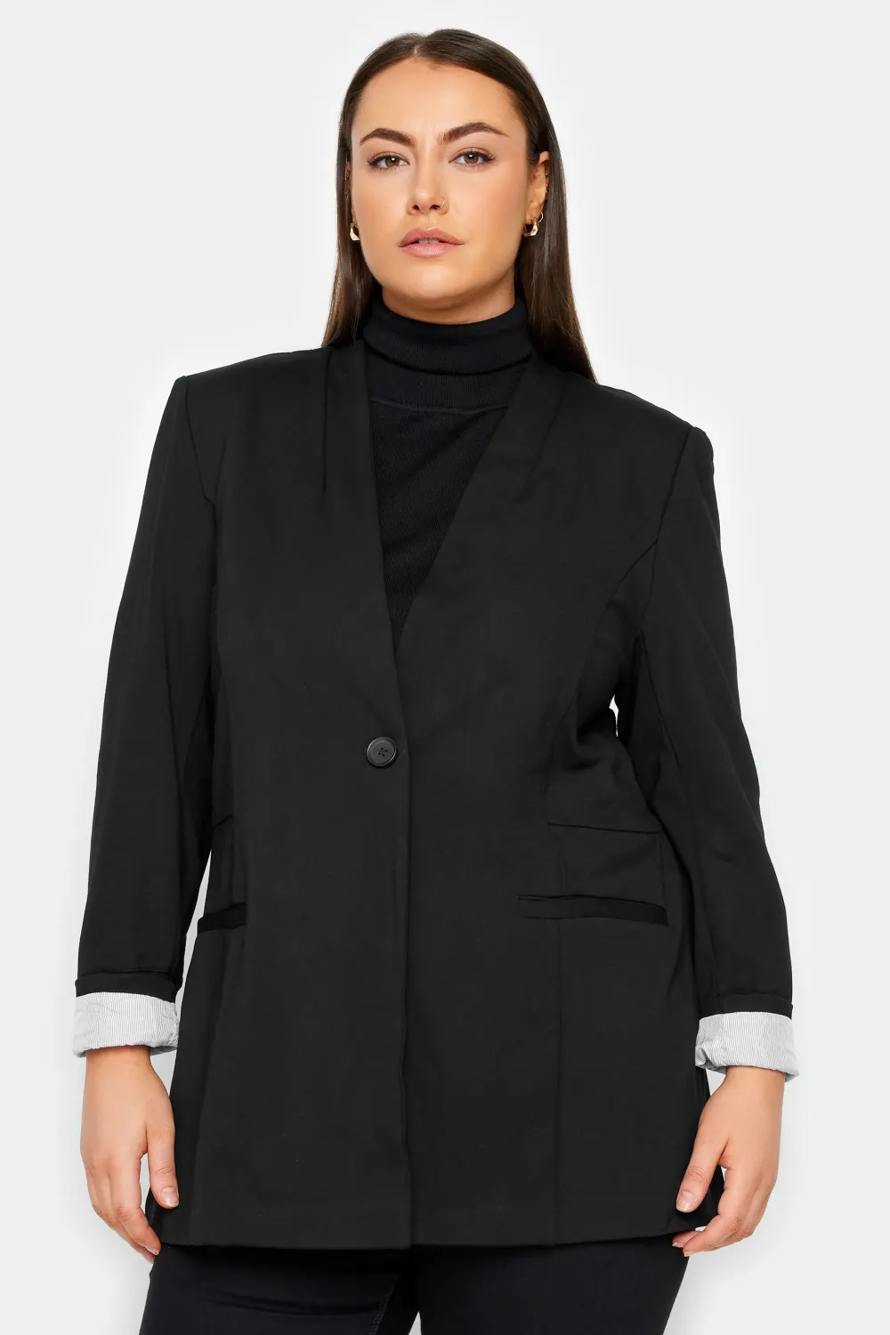 Evans Black Oversized Blazer