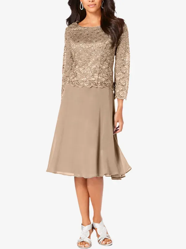 embellished lace temperament women's dress