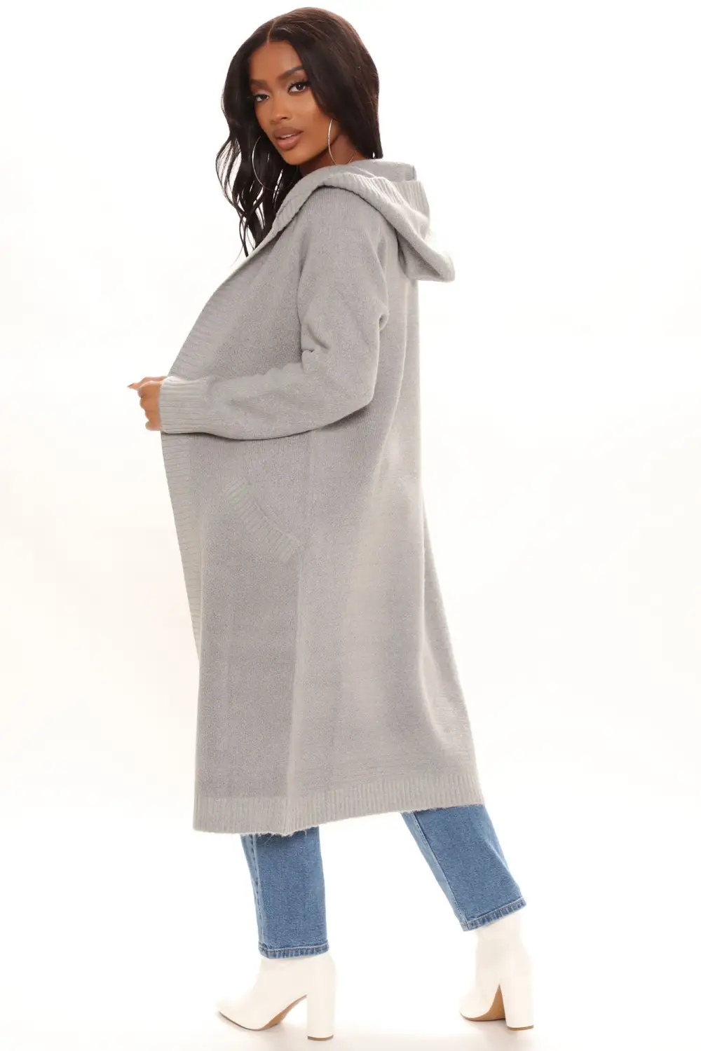 Dangerously Beautiful Solid Cardigan - Heather Grey