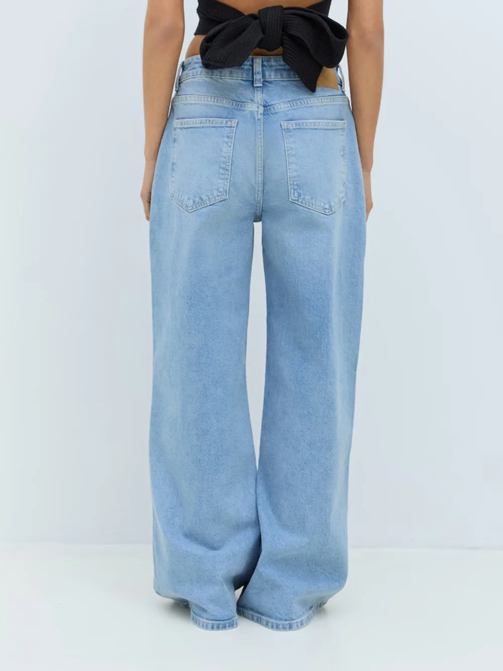 Skinny Mid-Waist Casual Style Jeans