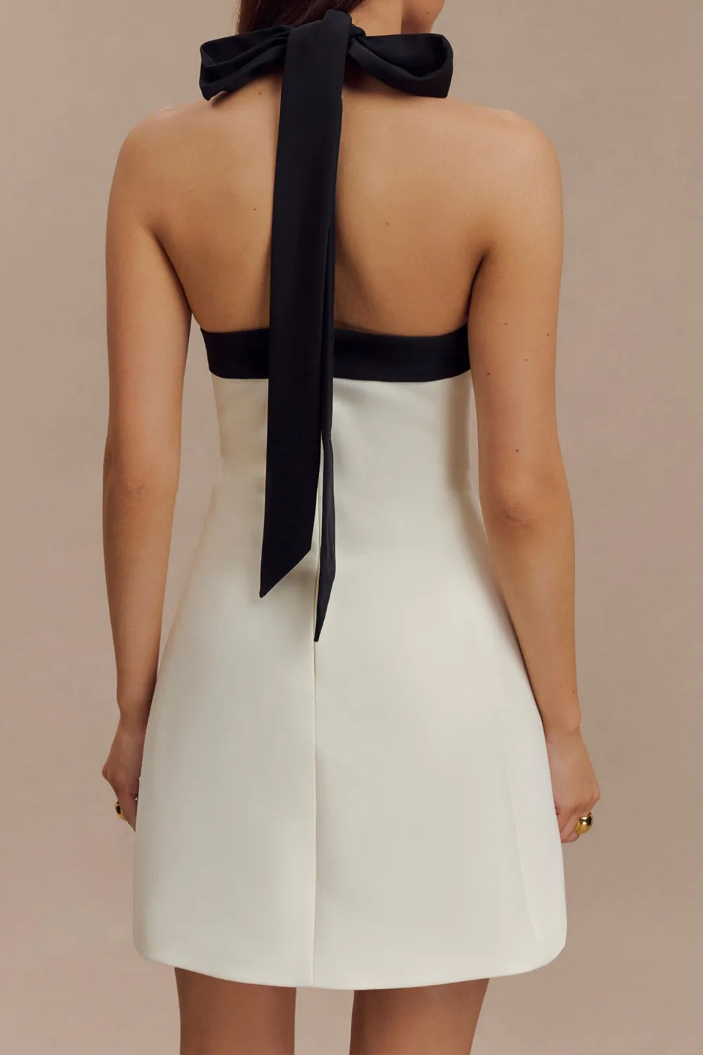 Contrast Suiting Mini Dress