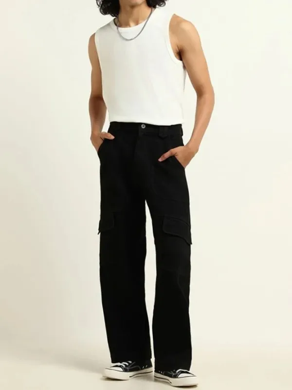 White Ribbed Skinny Cotton Tank Tops