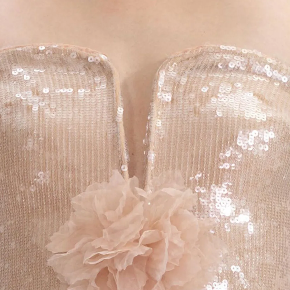 Champagne Sequin Top