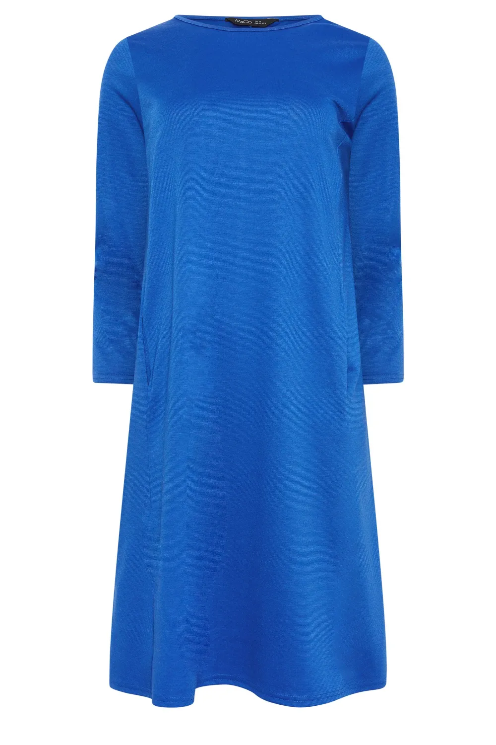 M&Co Cobalt Blue Ponte Swing Dress