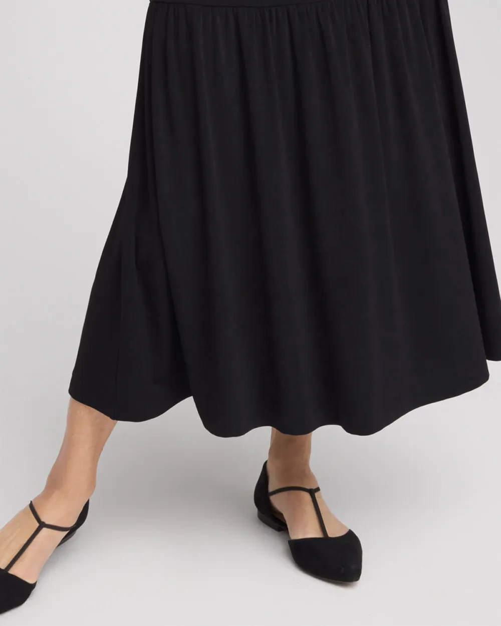 Drop Waist Tiered Midi Dress