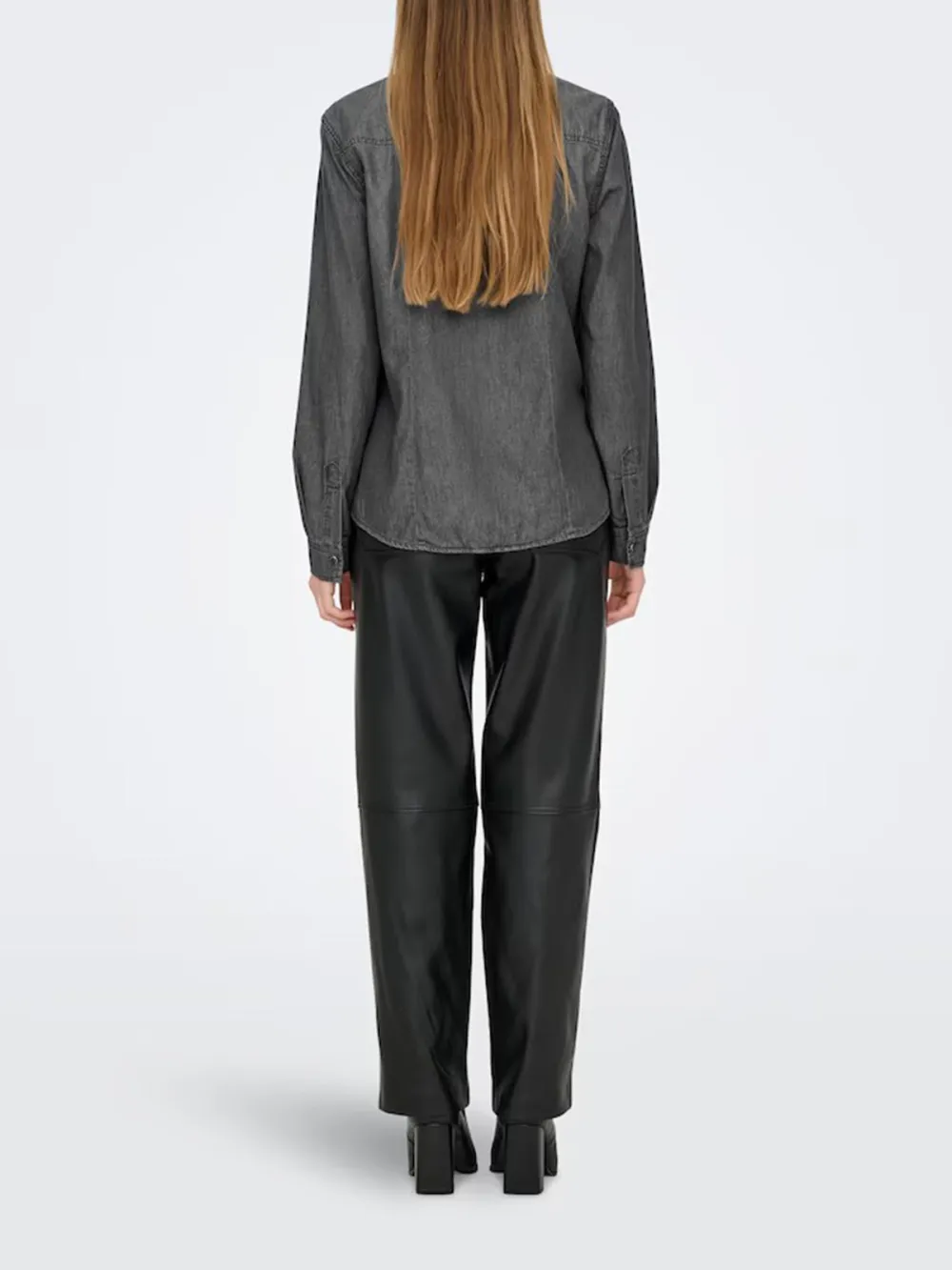 Breast Pocket Casual Style Blouses