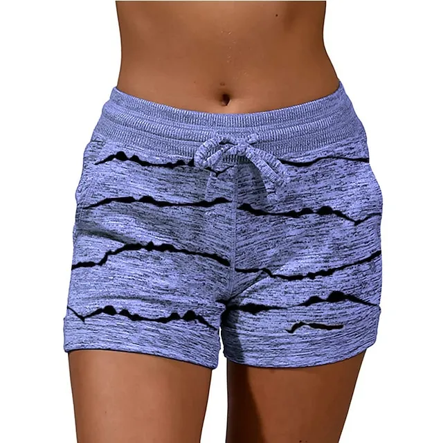 Women‘s Shorts Elastic Waist Soft Lounge Shorts Casual Shorts with Pocket