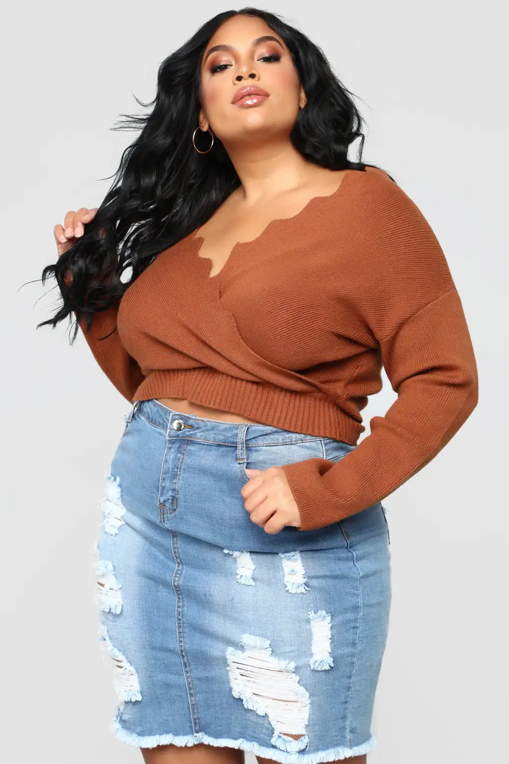 Finding Love Sweater - Cognac