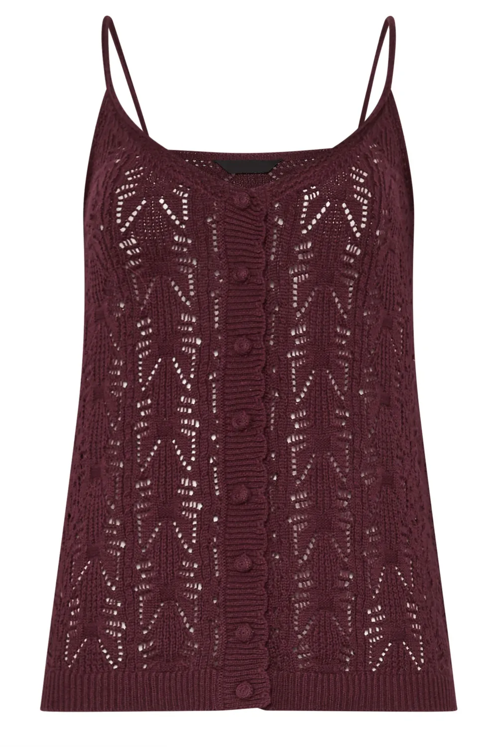 Button Style Solid Color Vest