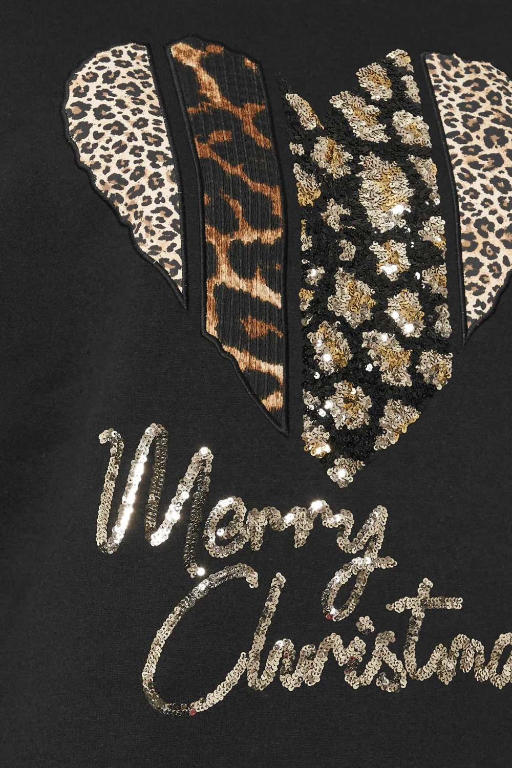 YOURS Curve Black 'Merry Christmas' Teddy Bear Sweatshirt Dress