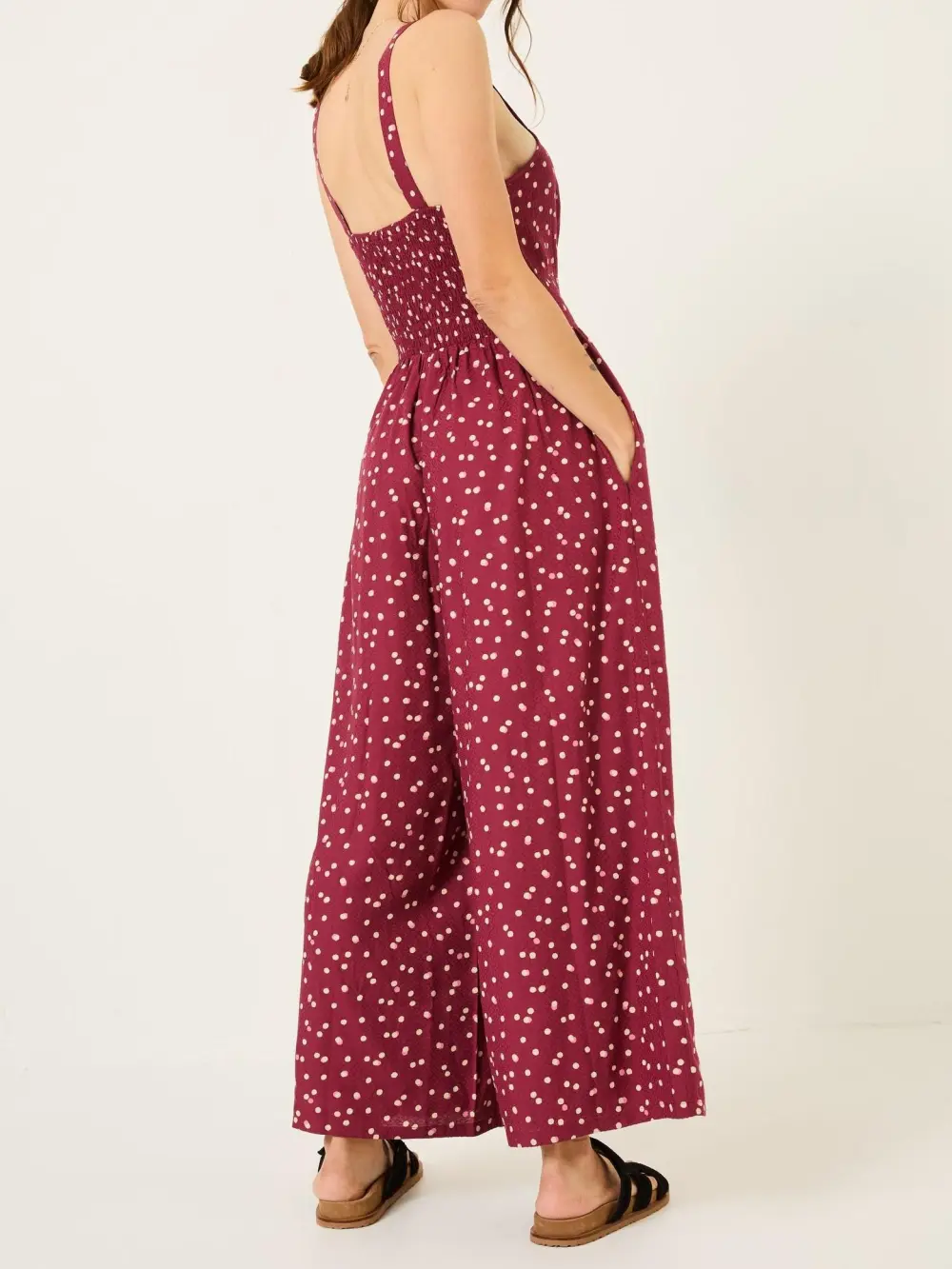 Burgundy Red Ruby Jumpsuit