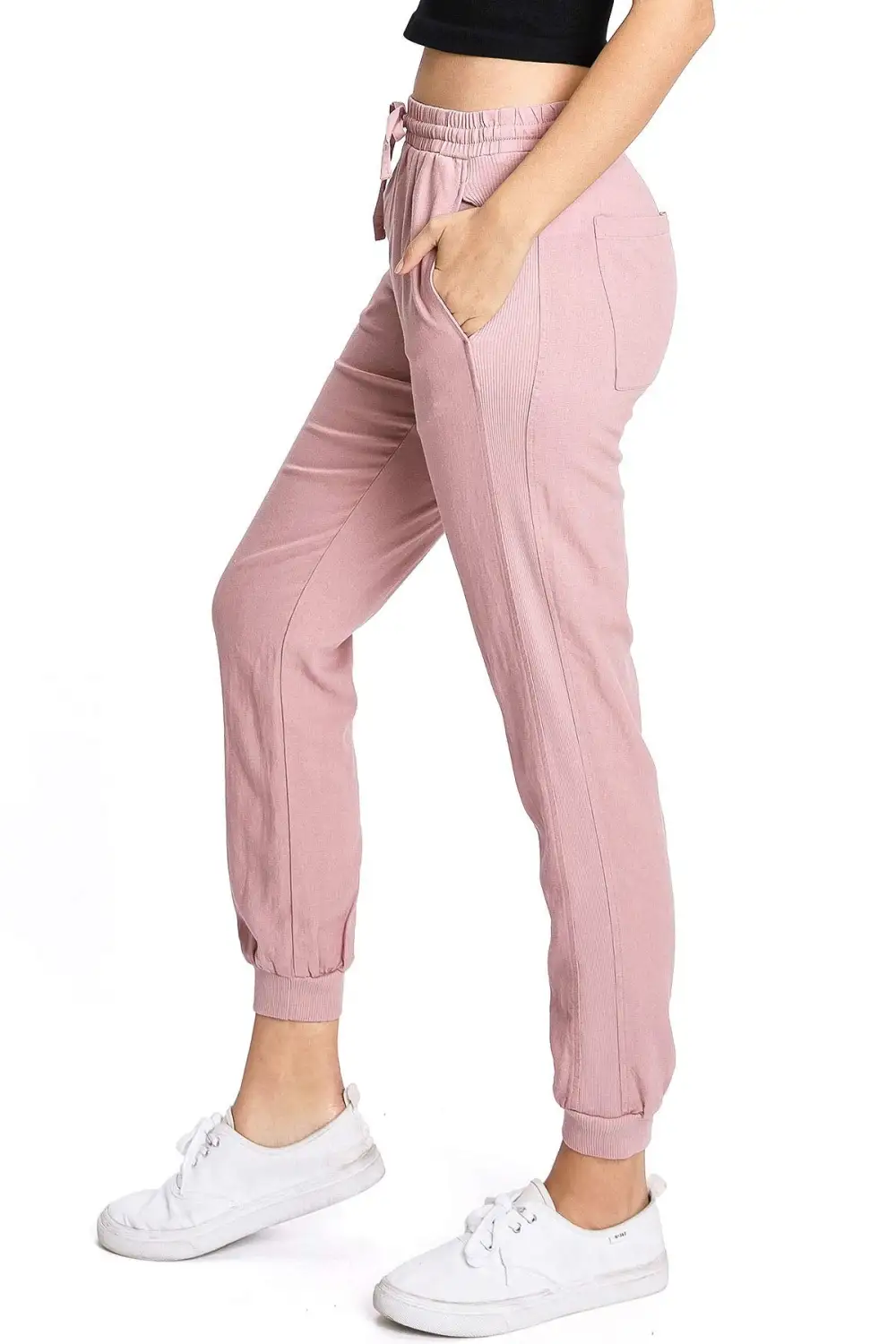 Drawstring Linen Joggers