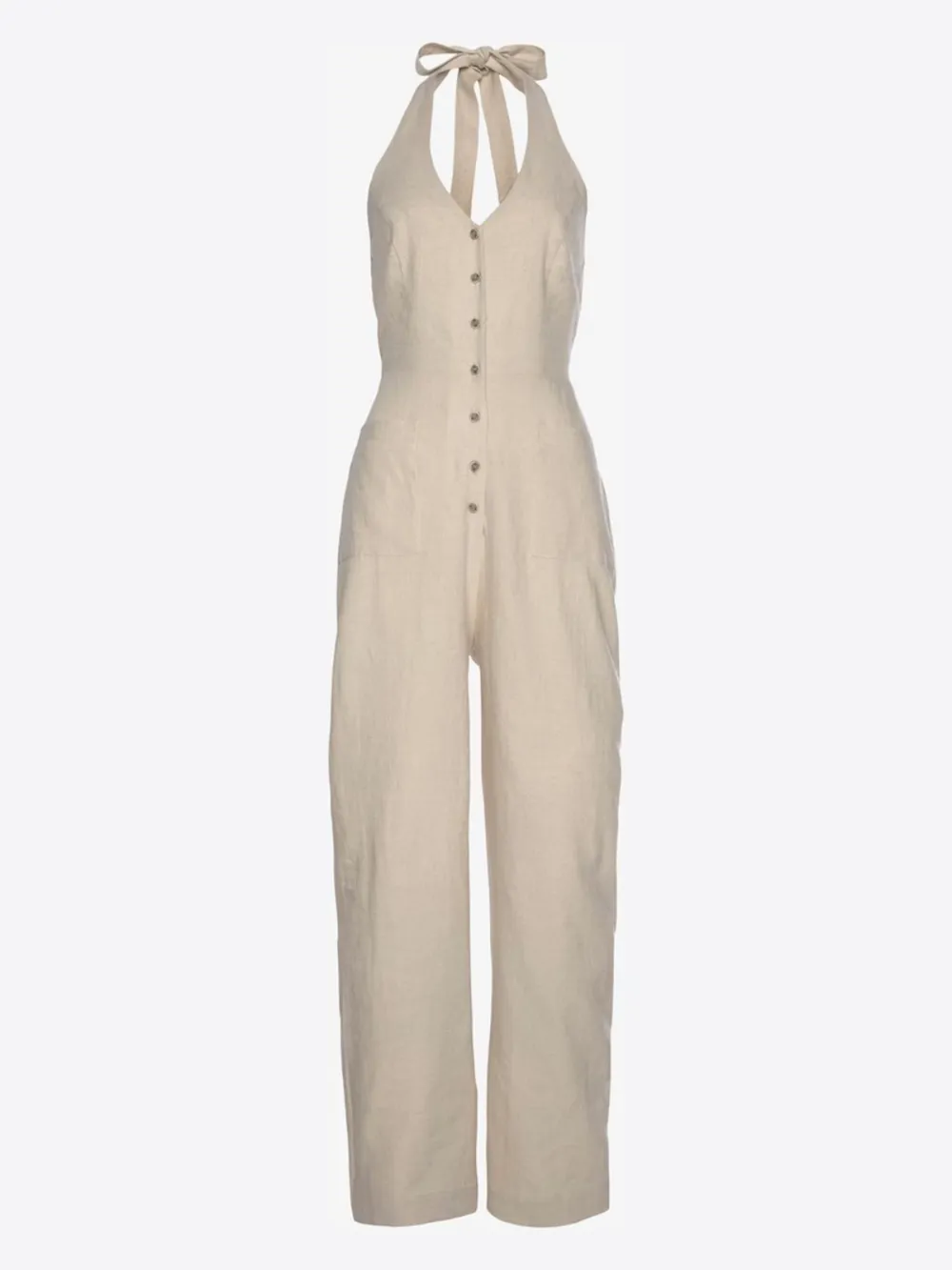 V-neck Casual Style Jumpsuit