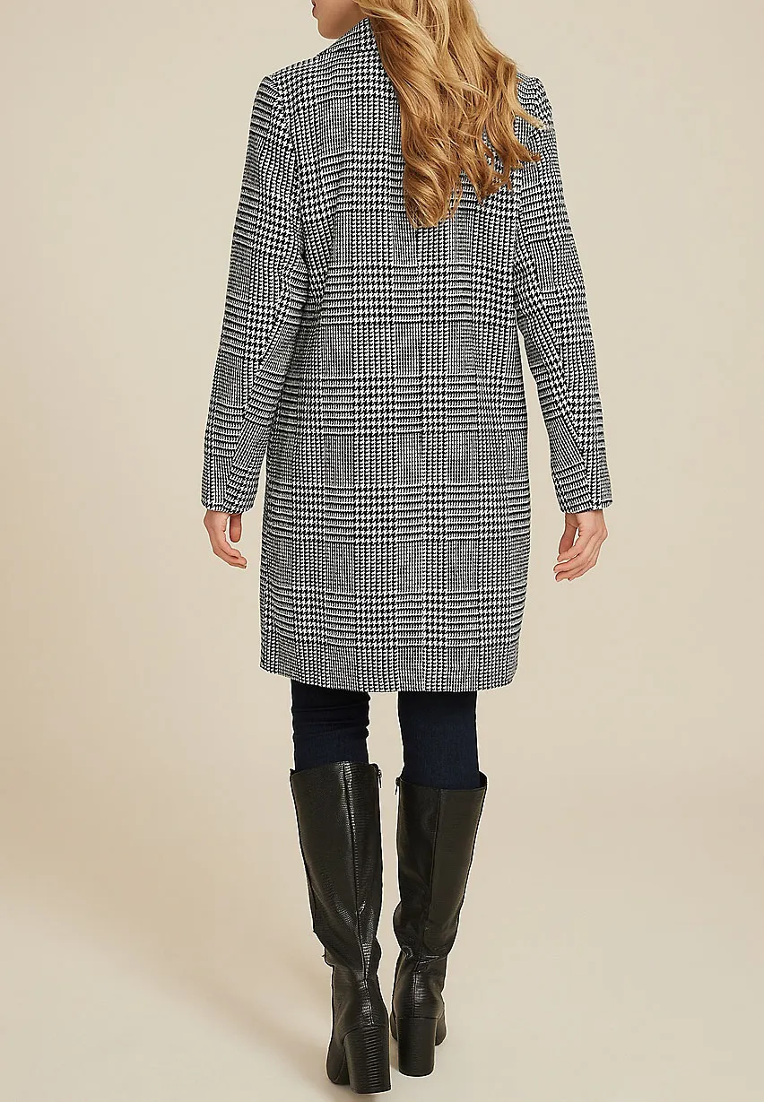 One Button Dress Coat