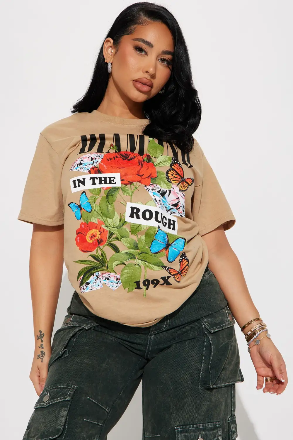Diamond In The Rough Graphic Tshirt - Sand
