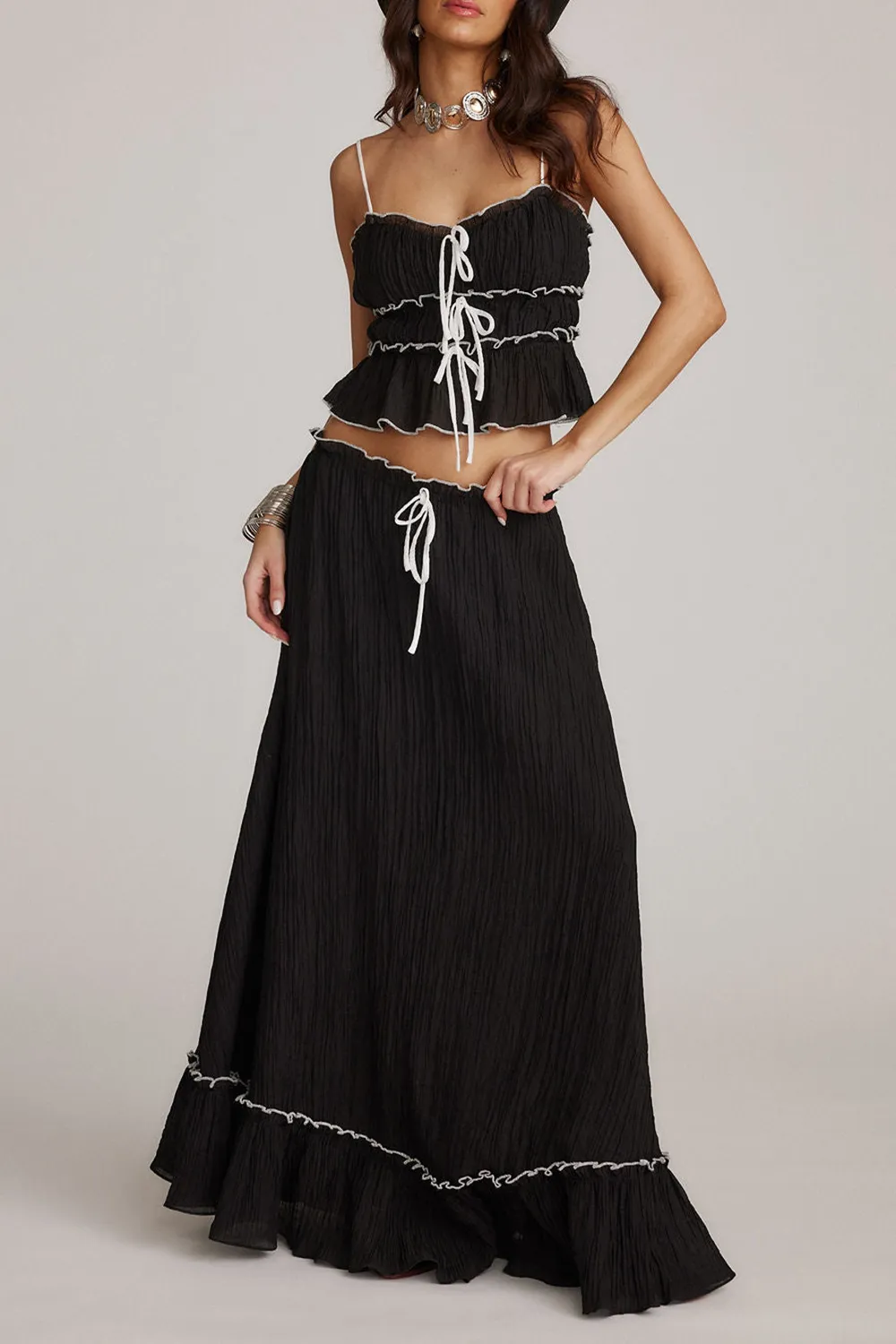 Holiday Style Baby Yellow Maxi Skirt