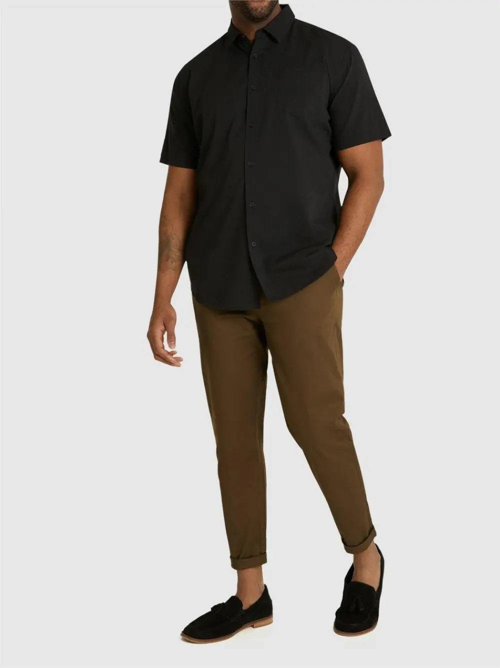 WHITE TEXTURED SHIRT