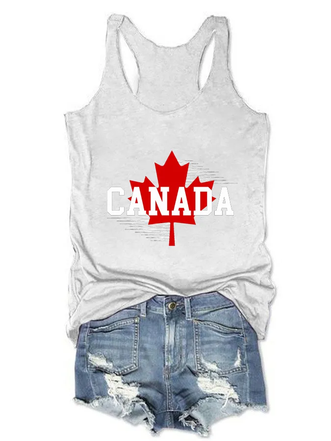 Women's I Love Canada Crew Neck Vest