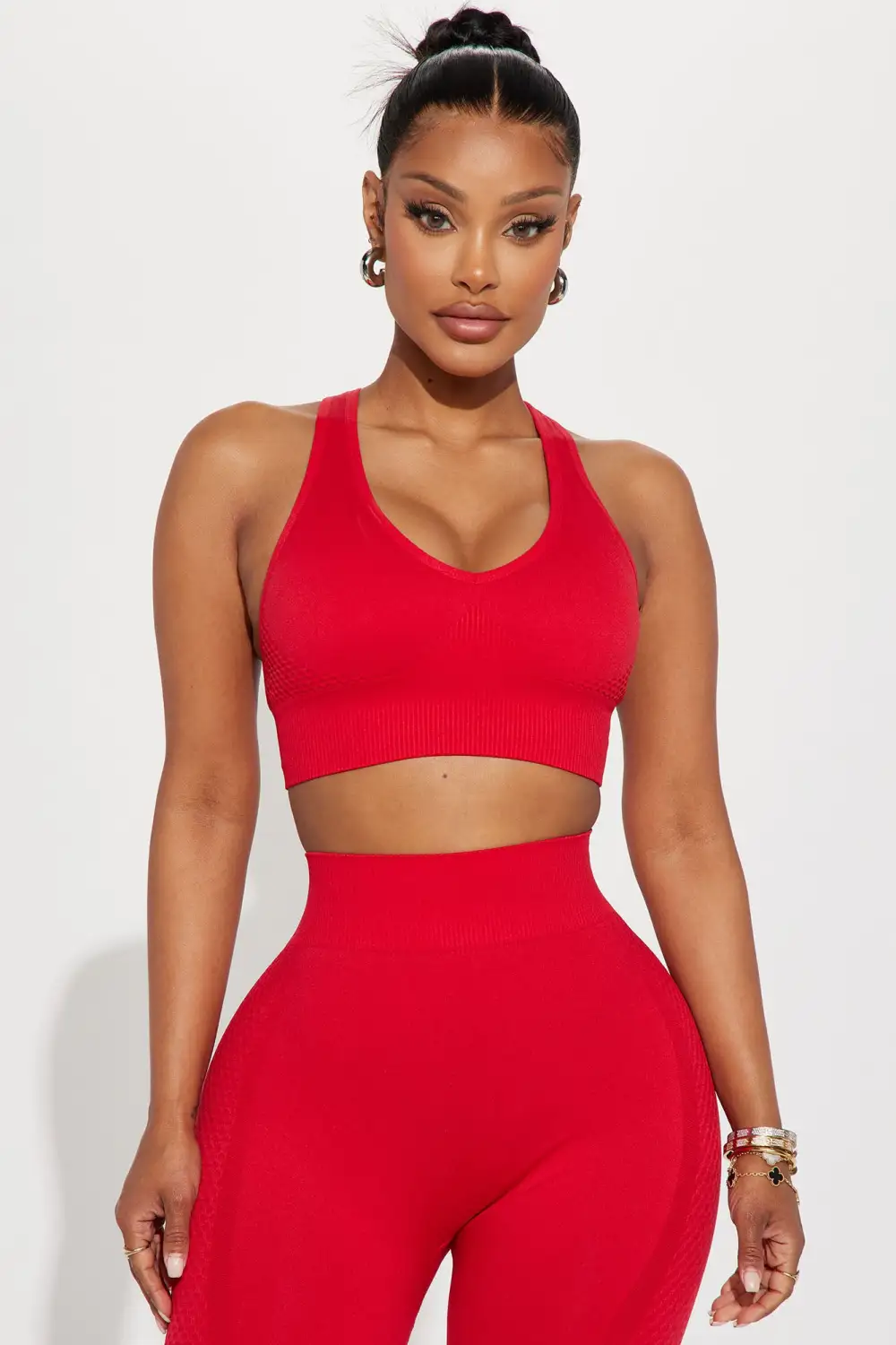 Wellness Seamless Sports Bra - Red