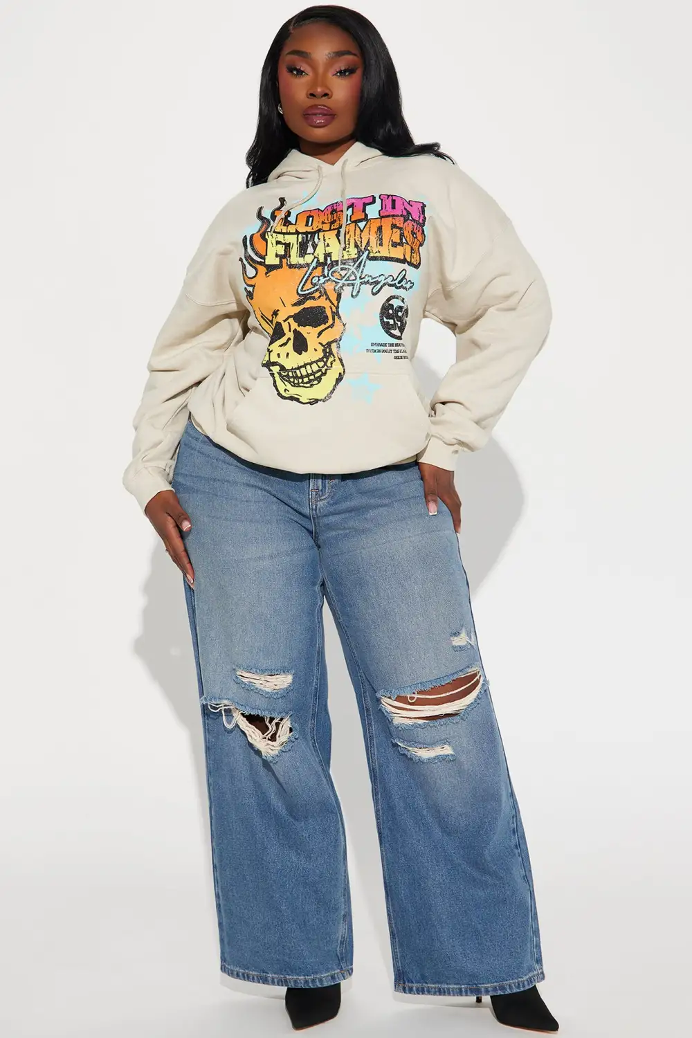 Lost In Flames Hoodie - Sand