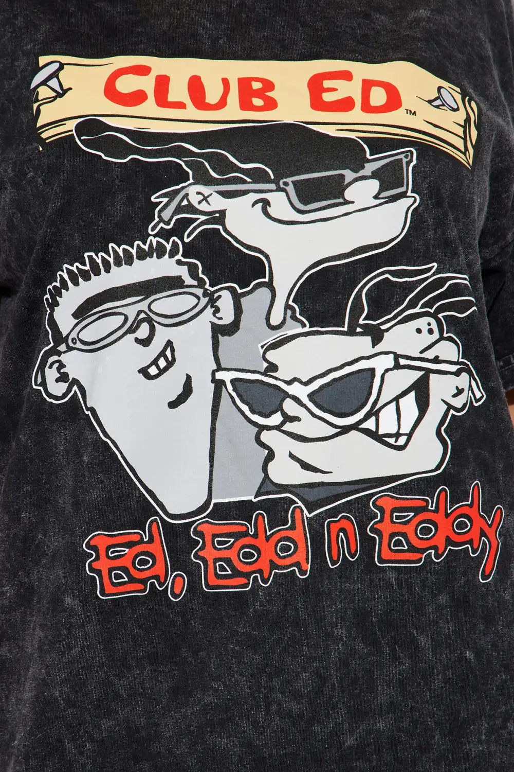 Club Ed Cartoon Network Graphic Tee - Black Wash