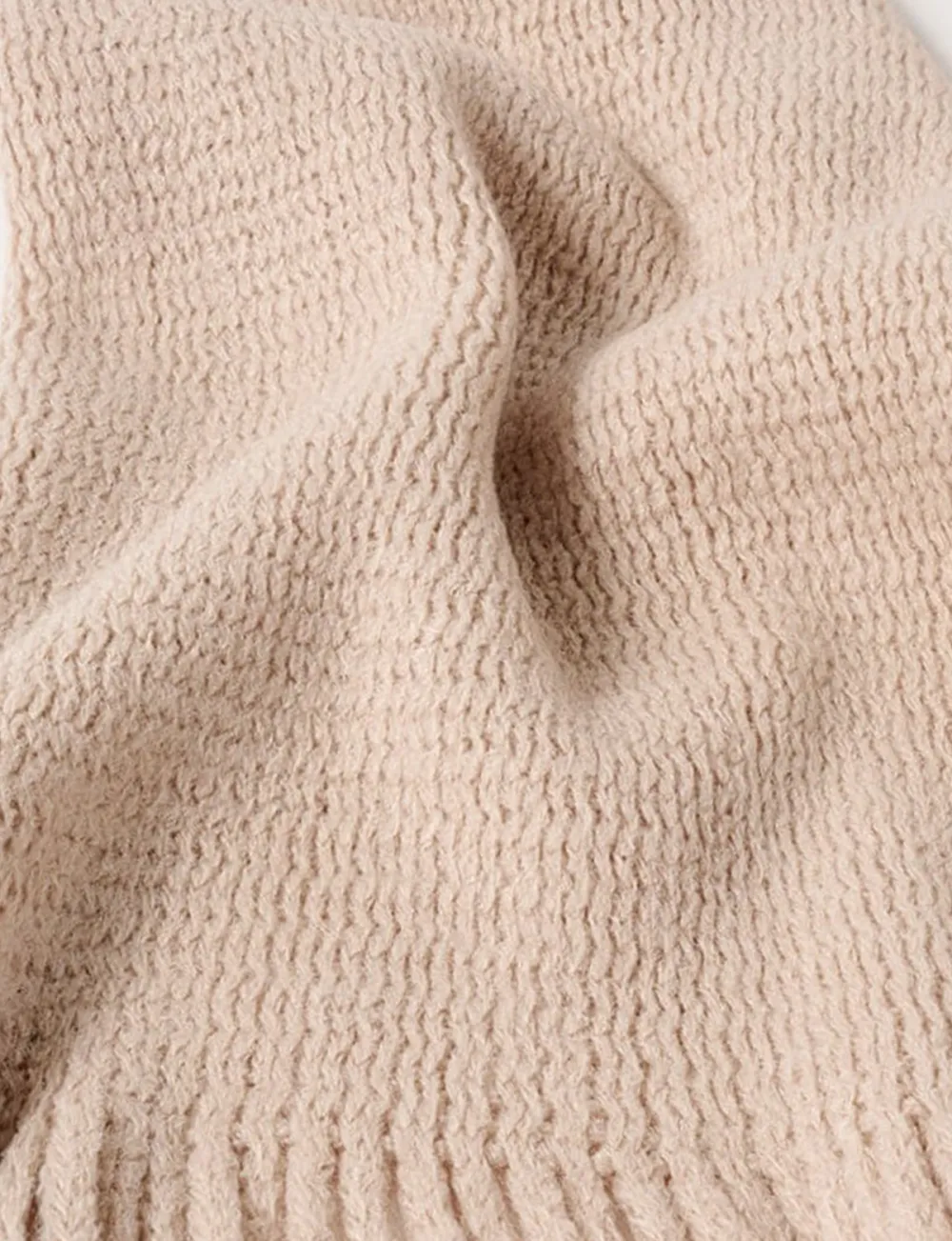 Exquisite Simple Solid Color Soft Scarf