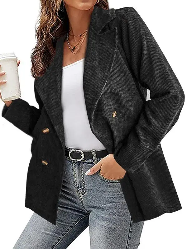 Women Long Sleeve V-neck Jacket Blazer Coats Top