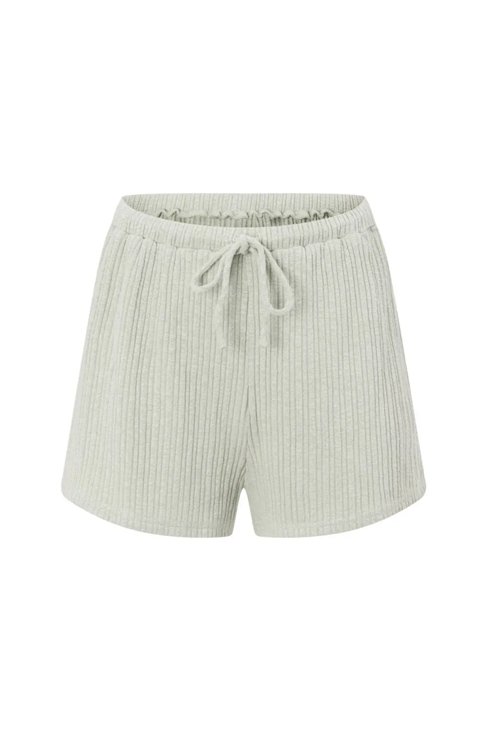 Drawstring Waist Textured Shorts