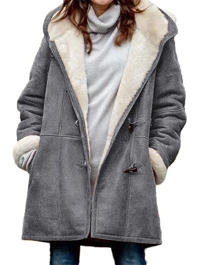 🔥Clearance Sale🔥 - Women's Winter Fleece Hoodie Jacket Suede Fall Sherpa Jacket