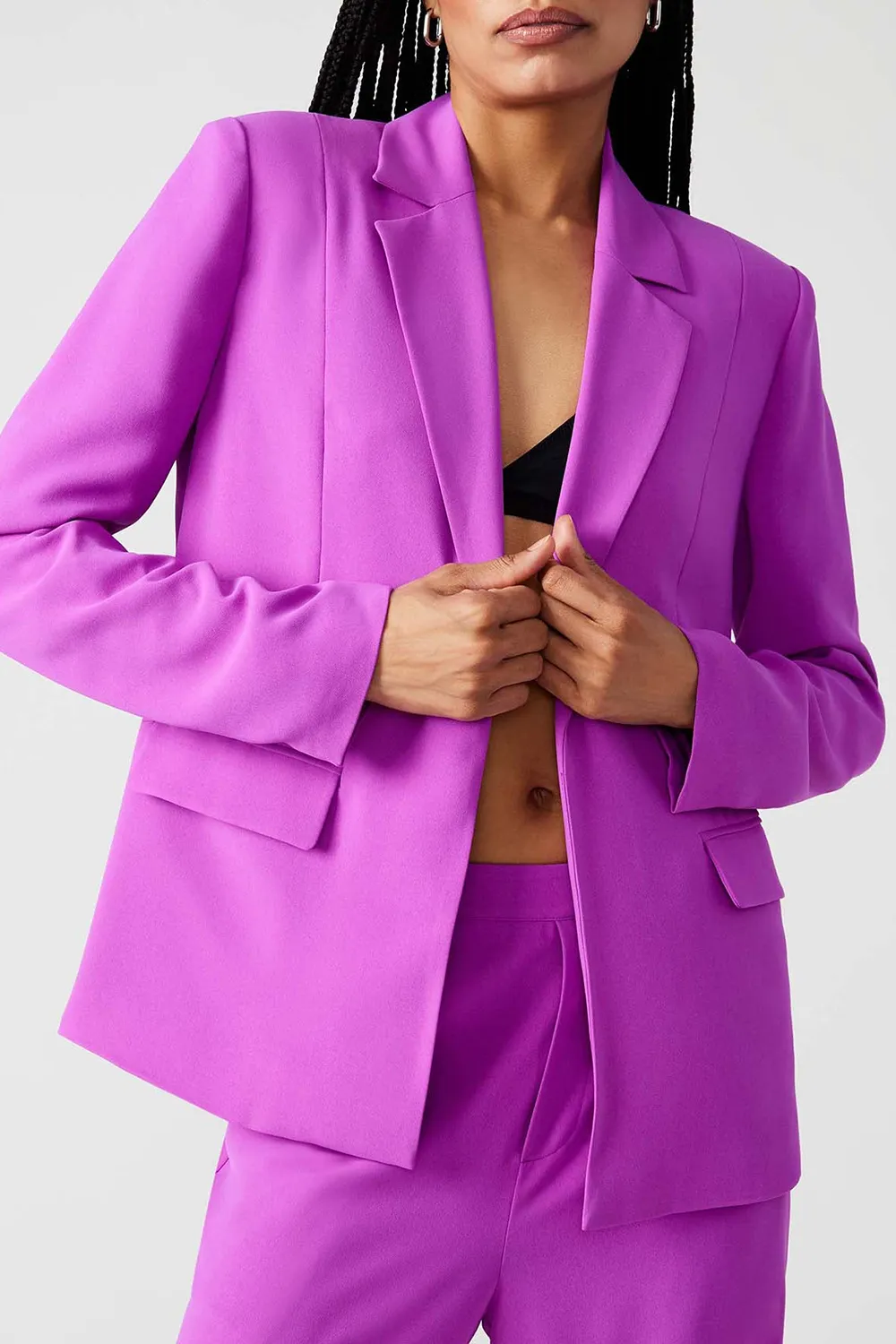 LONG SLEEVE BLAZER RED