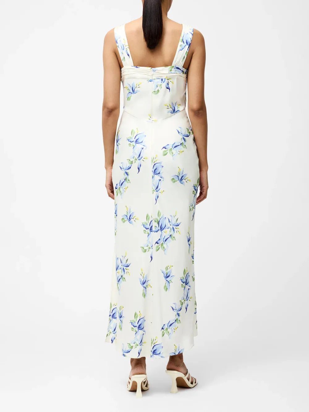 Charming High Waist V-Neck Printed Dress