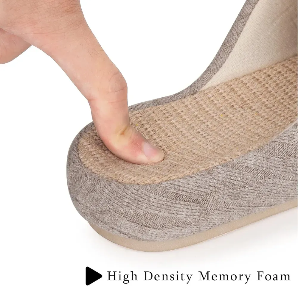 Slippers for Women Memory Foam Open Toe House Slippers Cute Comfy Bedroom Slides Slip on Slippers for Summer Indoor