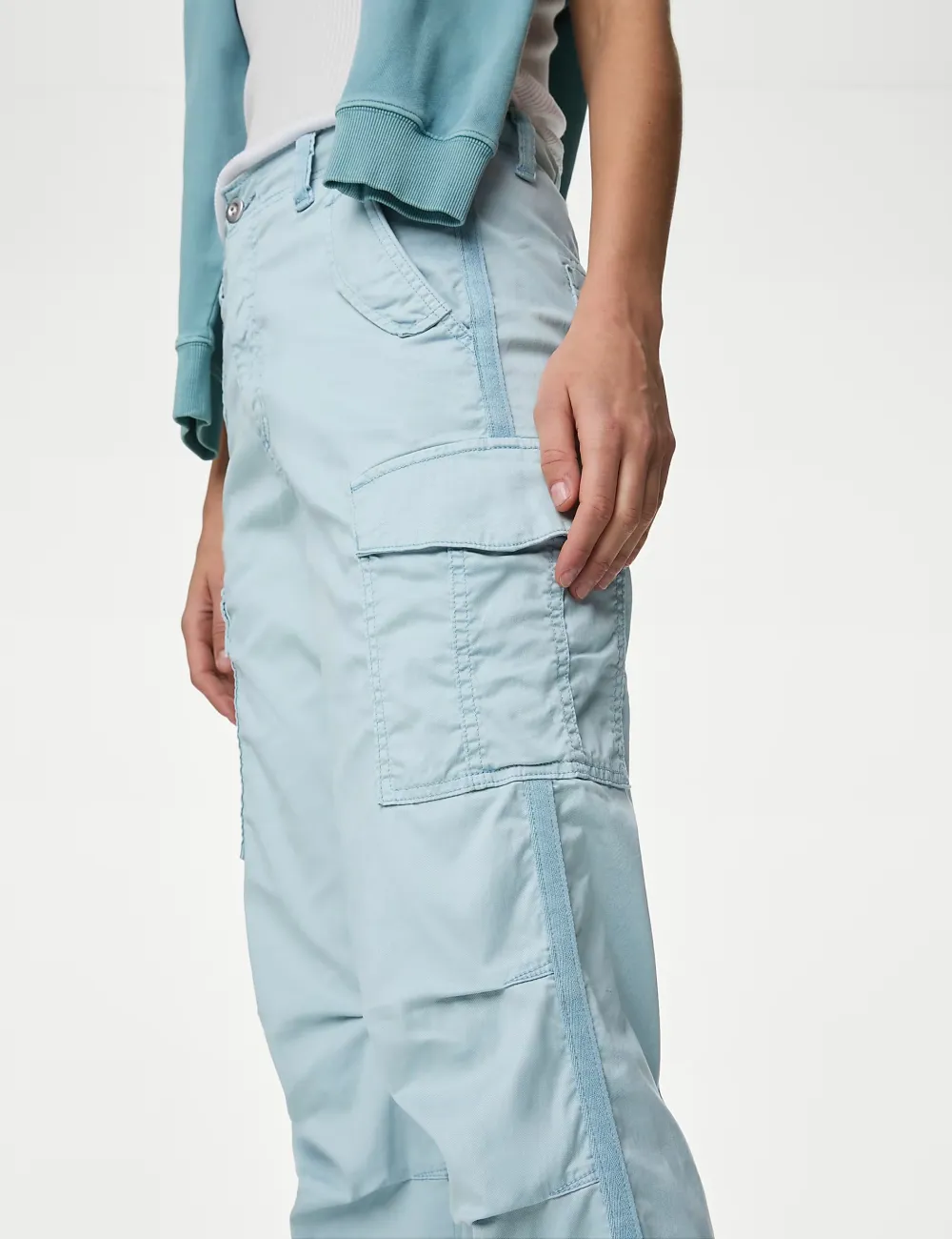 Tea Dyed Cropped Trousers