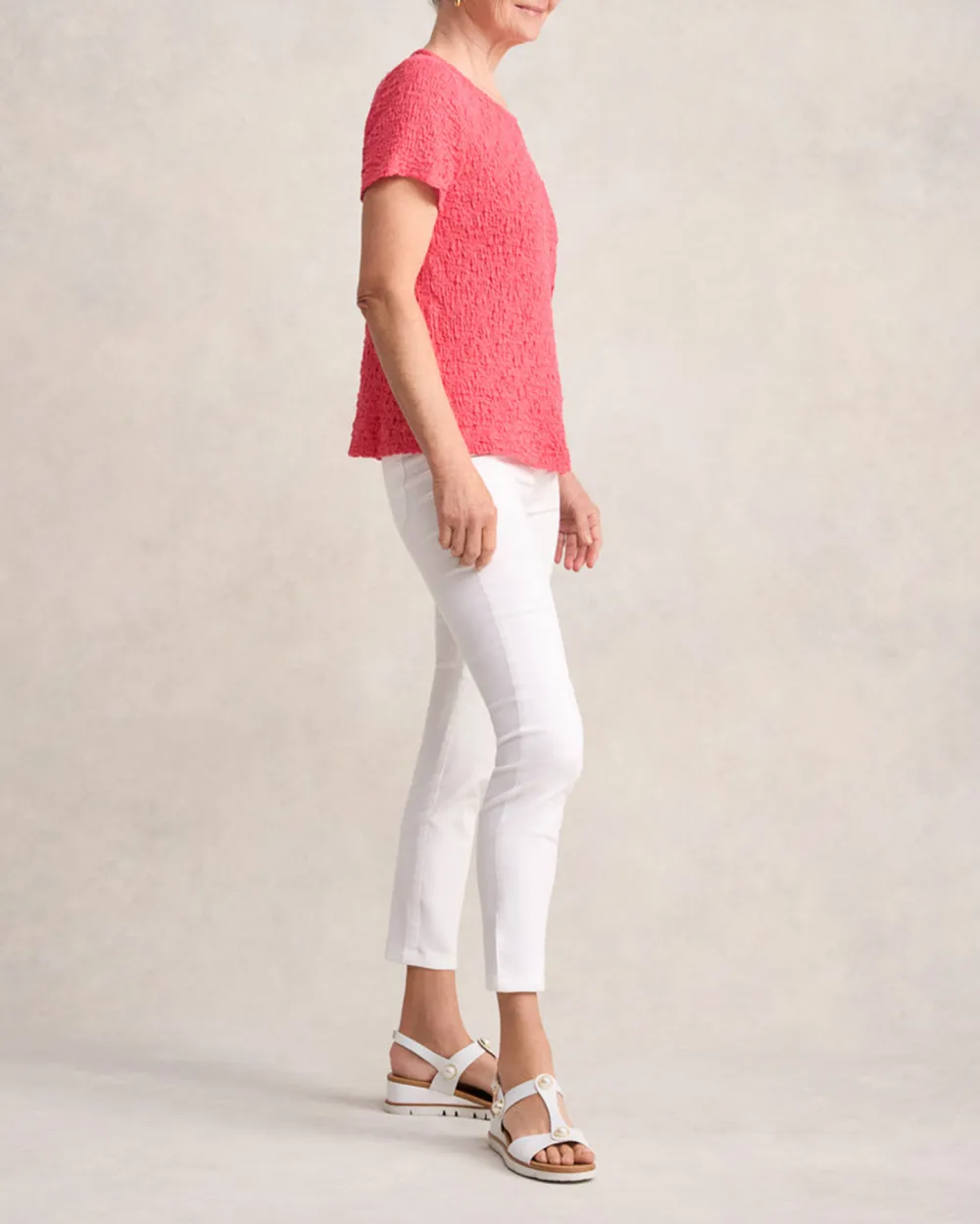 Crinkle Cotton T-Shirt