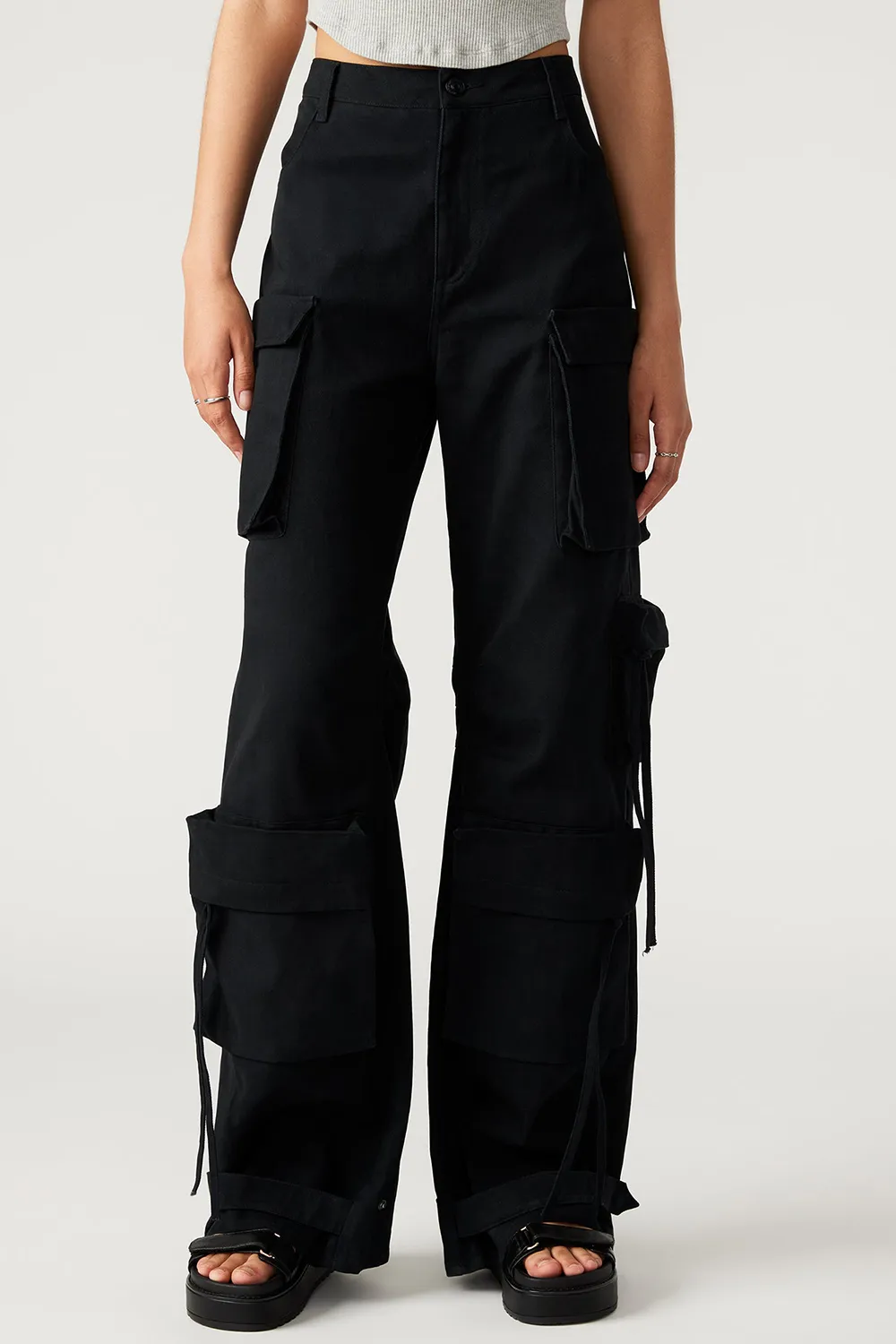 MID CARGO PANT BLACK