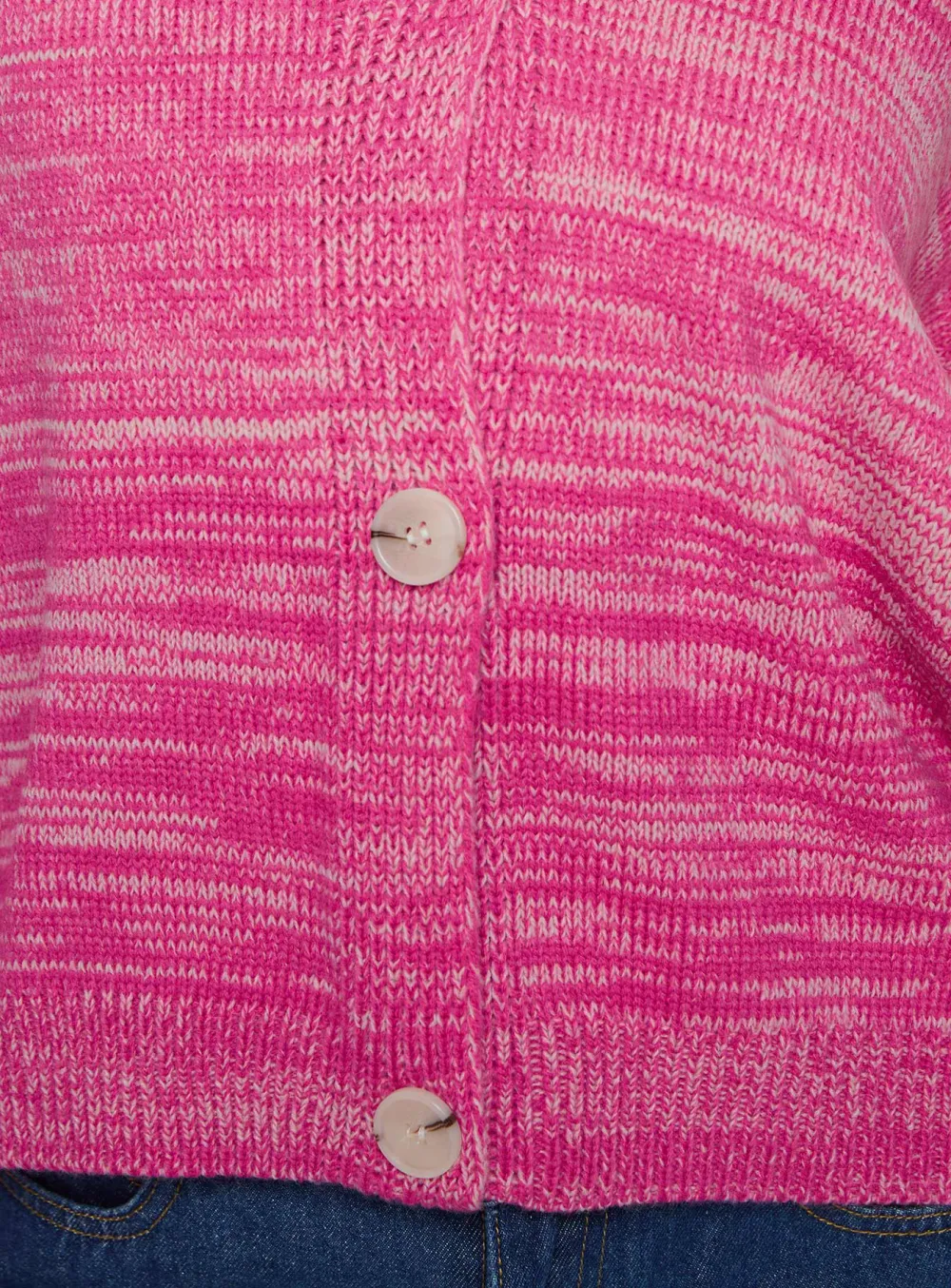Button Cardigan Ombre Pink