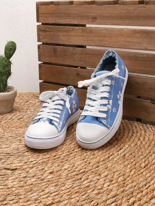 All Season Canvas Sneaker Heel Casual Flats