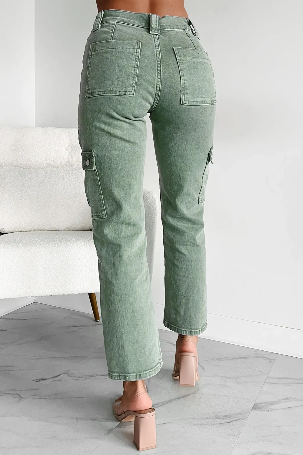 Army Green Work Jeans