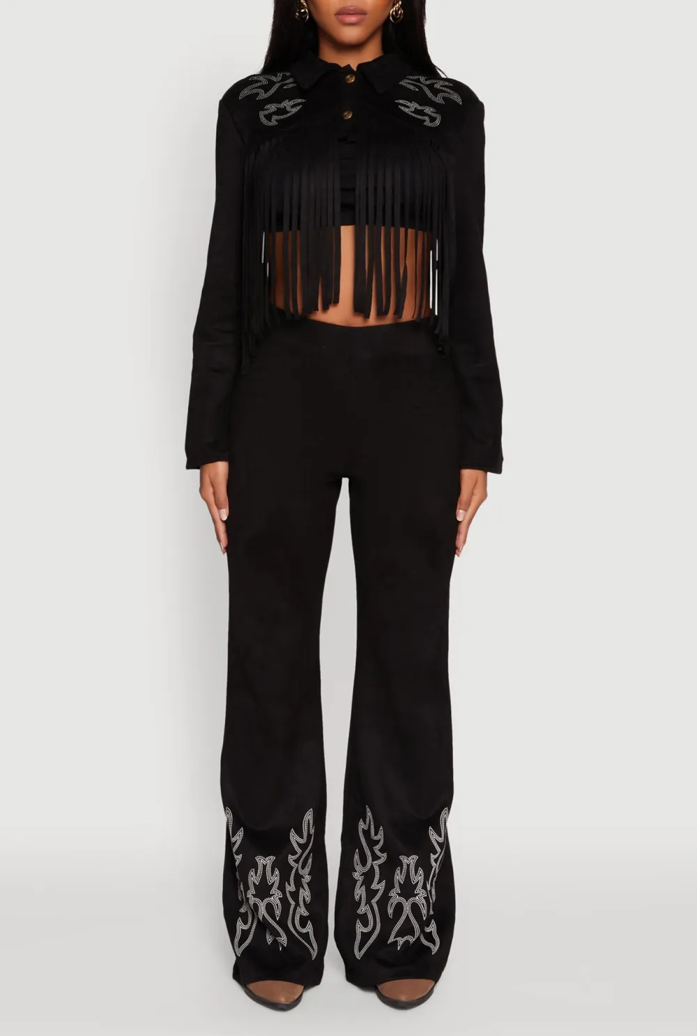 Long Sleeved Tassel Jacket