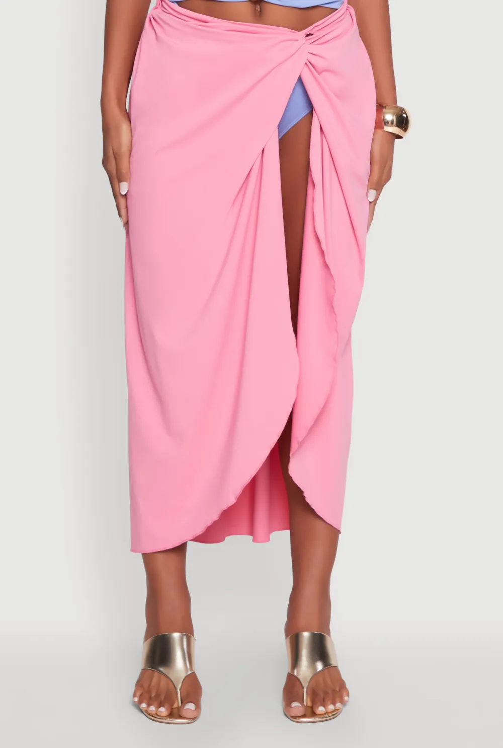 High Slit Bikini Swimsuit Skirt