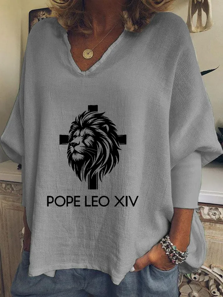 Women's Pope Leo Xiv Peace Be With All Of You Shirt