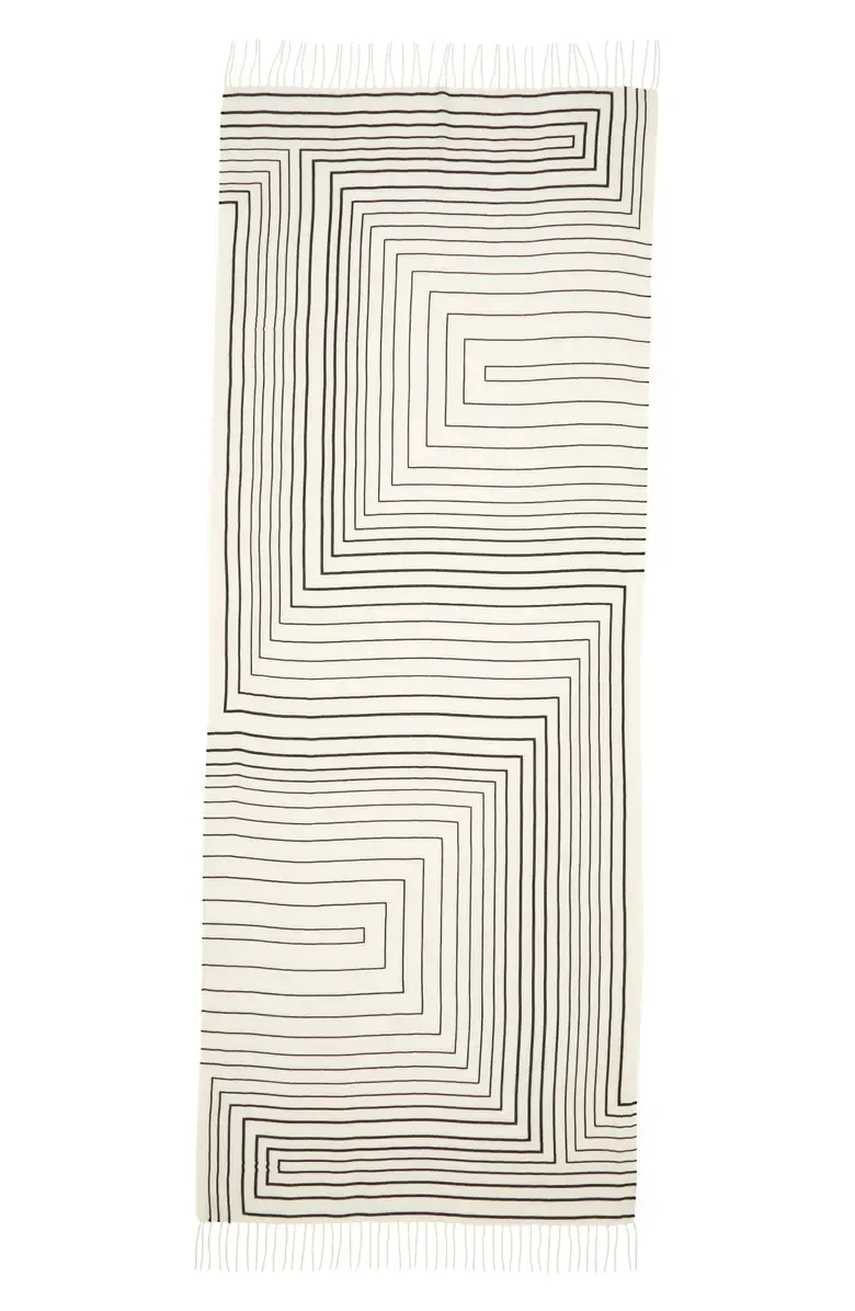 Art Graphic Printed Wool & Cashmere Scarfs