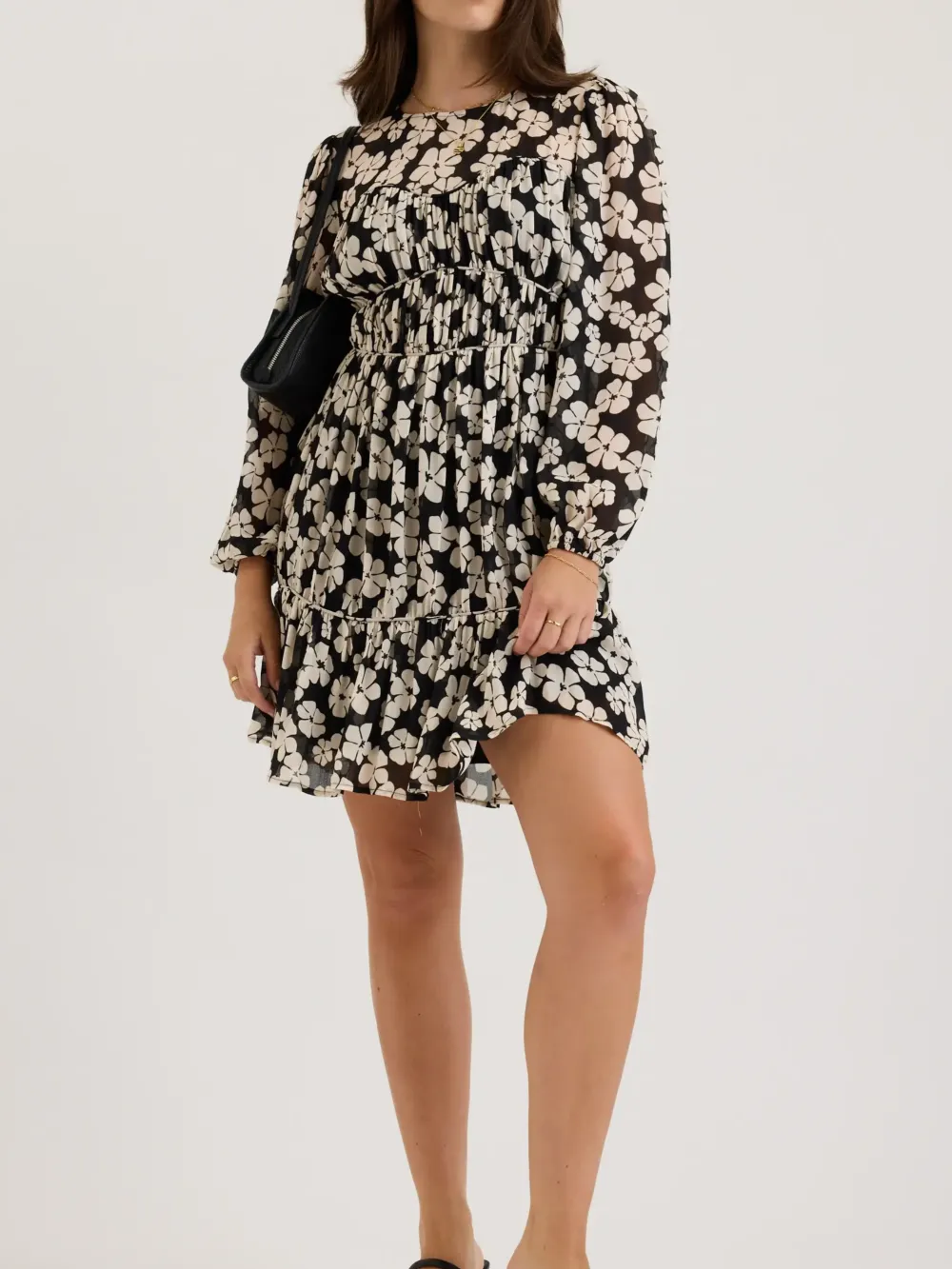 Pressed Daisy Seam Detail Dress