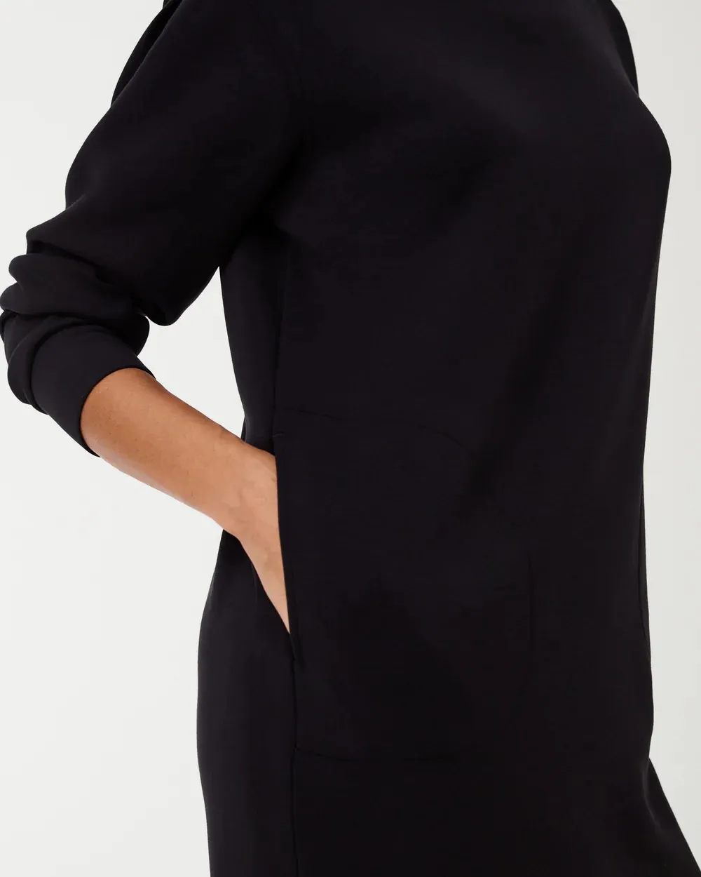 Crewneck Dress - Very Black