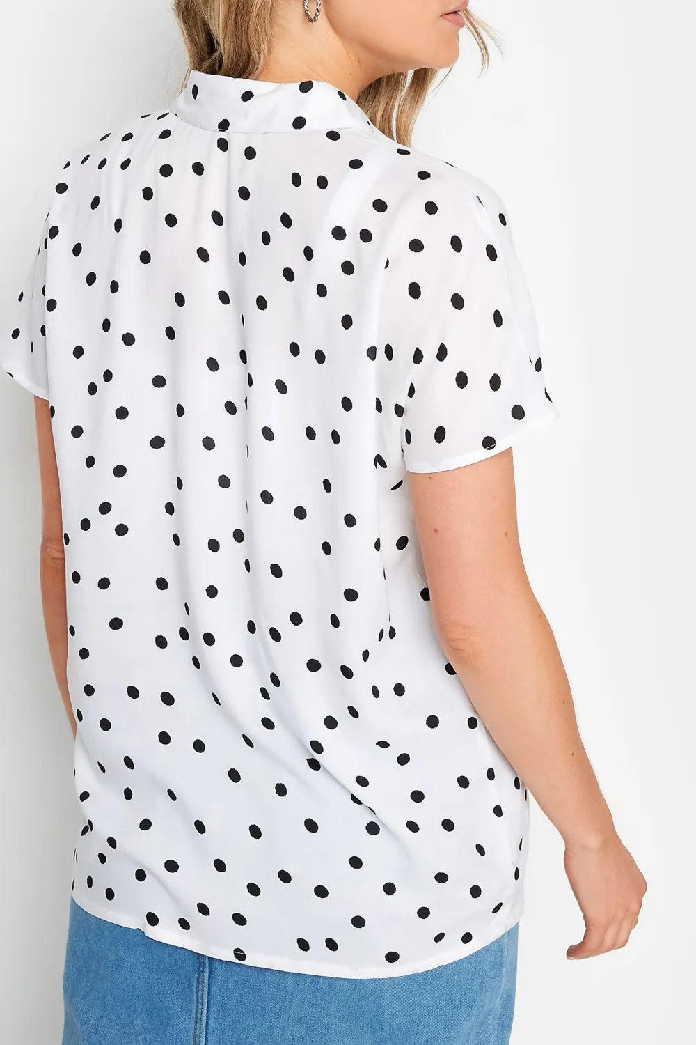Polka Dot Short Sleeved Shirt