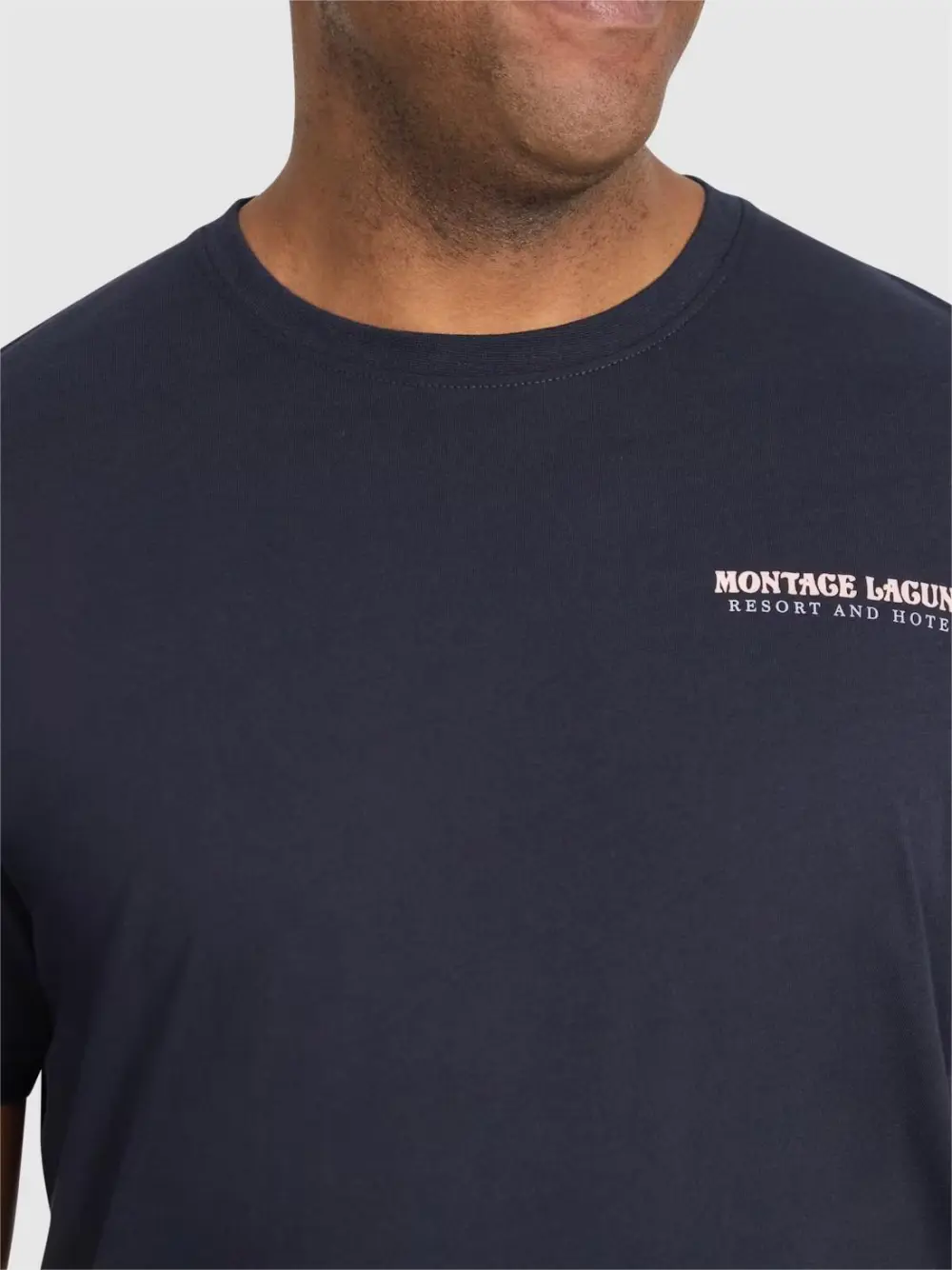 NAVY CREW NECK TEE